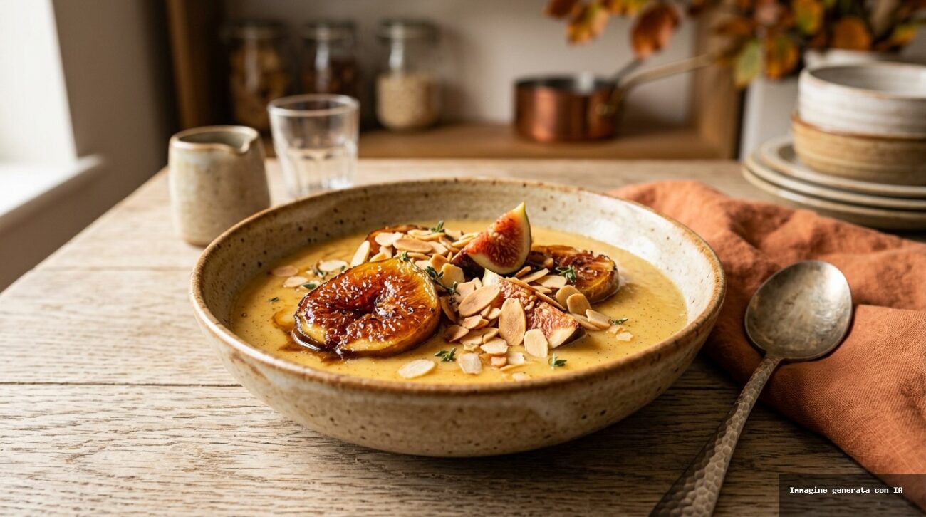 Zuppa Dolce Ai Fichi Con Crema Alle Uova