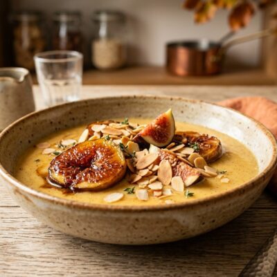 Zuppa Dolce Ai Fichi Con Crema Alle Uova