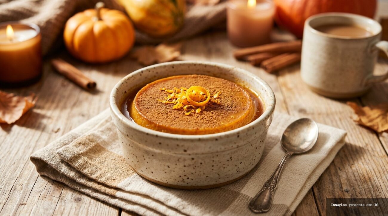 Flan Proteico di Zucca alle Spezie al Forno