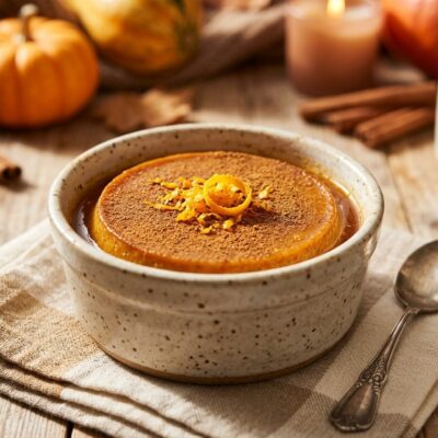 Flan Proteico di Zucca alle Spezie al Forno