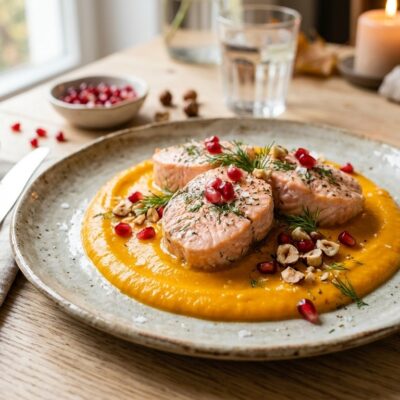 Vellutata di Zucca e Castagne al Timo