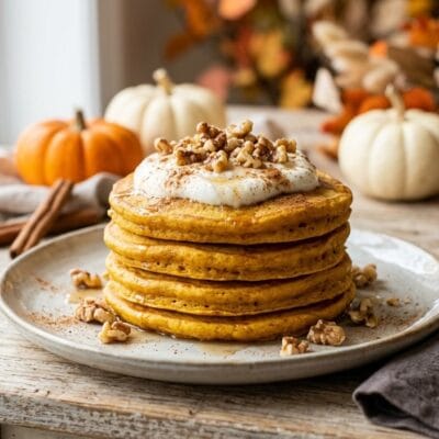 Pancake Proteici al Vapore con Zucca e Cannella