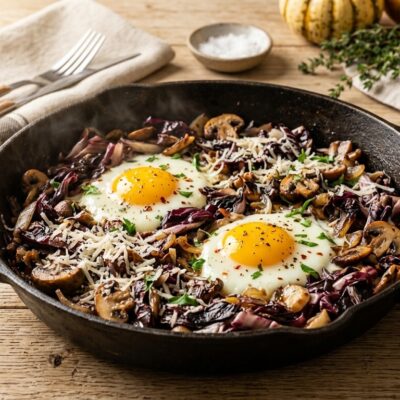 Insalata Tiepida Di Manzo Scottato Con Zucca E Radicchio